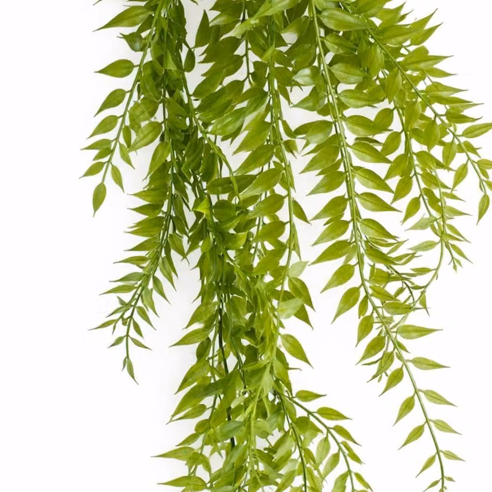 Botanik Pack of 6 Green Artificial Hanging Fern Plant Stems, 100 cm each – 2
