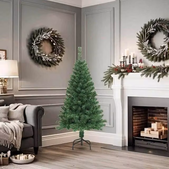 Berkfield Home Green Artificial Christmas Tree with Thick PVC Branches, Height: 150 cm