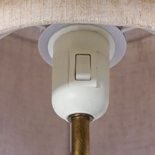 Nordlux Takai Table Lamp in Beige and Brown Marble with E27 Bulb Socket – 2