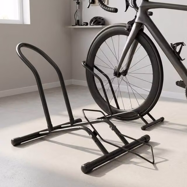 STILVORA Bike Floor Stand for 16 to 29 Inch Bikes, Black