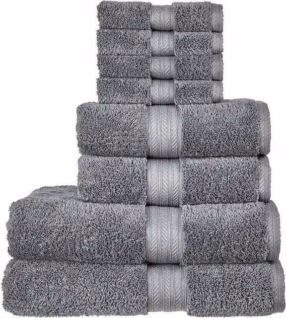Christy Renaissance 8 Piece Egyptian Cotton Towel Bale in Dark Grey, 675gsm – 1