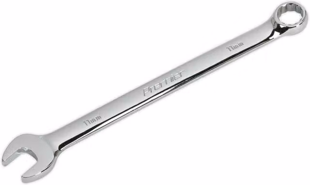 Loops 11mm Combination Spanner in Silver Chrome Vanadium Steel
