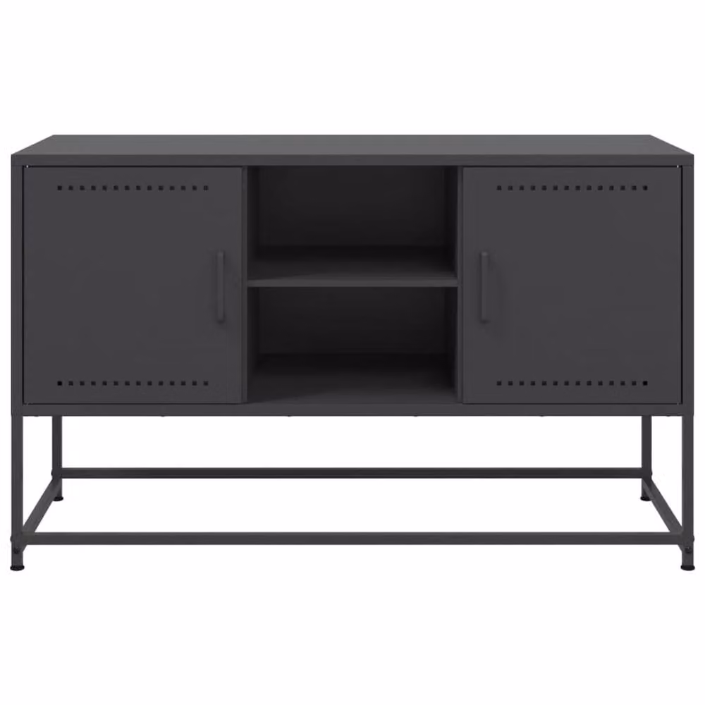 Berkfield Home Industrial Black Metal TV Cabinet W/D/H: 100.5 x 39 x 60.5 cm – 5
