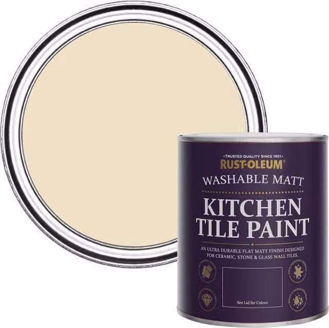 Rust-Oleum Kitchen Tile Paint Matt Green and Beige 0.75 l