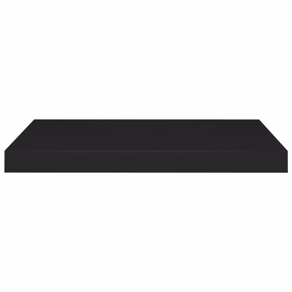 Berkfield Home Durable Floating Wall Shelves, 2 Pack, Black, W: 60 cm, D: 23.5 cm, H: 3.8 cm – 4