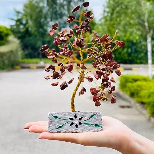 Ancient Wisdom Red Jasper Gemstone Tree with 160 Stones – 2