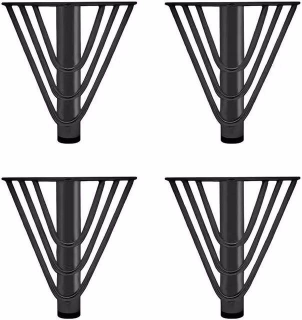 EONLION Set of 4 Heavy Duty Metal Table Legs, Black – 1