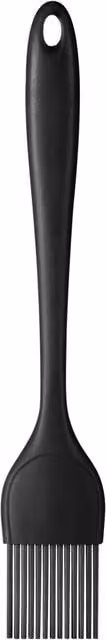 Orsina Non-Stick Silicone Pastry Brush with Ergonomic Handle and Hanging Loop, Black or Lime Green – 1