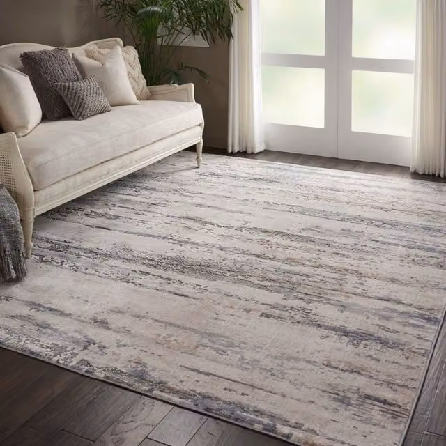 The Rug Shop UK Modern Abstract Stain-Resistant Area Rug in Beige, W: 240 cm, D: 320 cm – 1