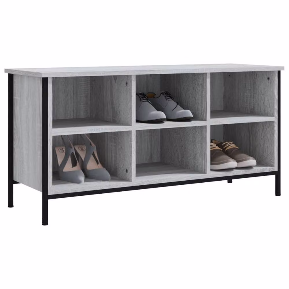 Berkfield Home Grey Sonoma Shoe Cabinet W/D/H: 100 x 35 x 50 cm – 3