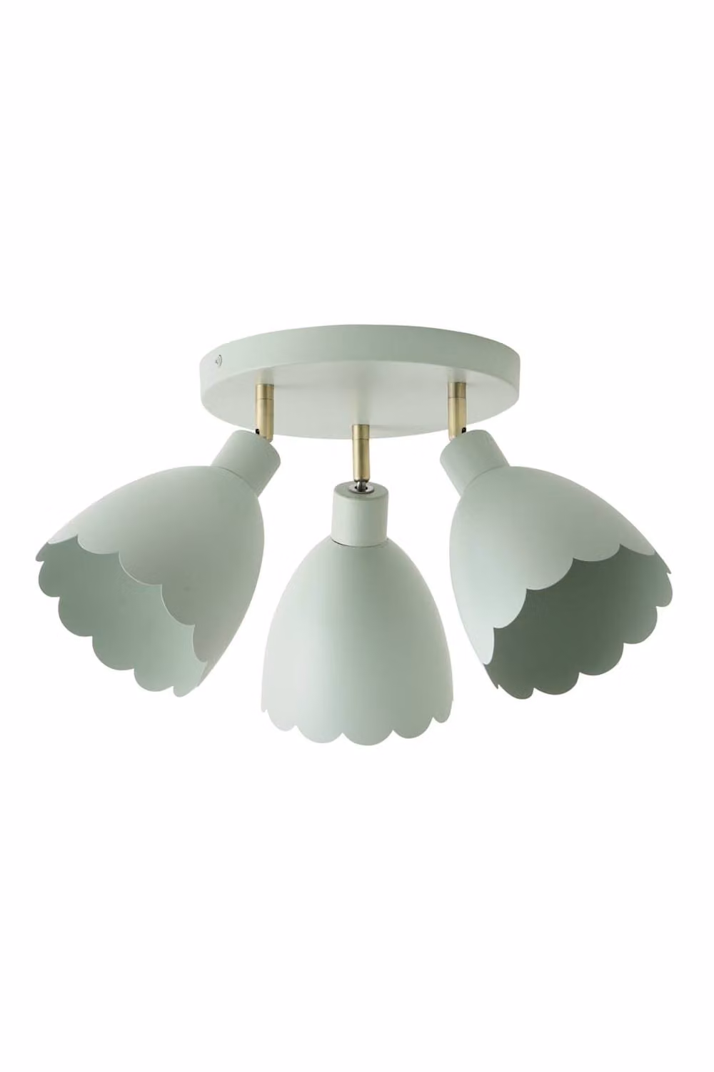 ValueLights Millie Metal Flower Style Scallop Adjustable Ceiling Spotlight in Green – 3