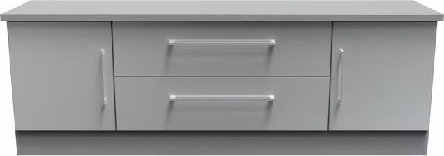 2 U Gloucester Superwide TV Unit with 2 Doors and 2 Drawers in Dark Grey Matt – 1