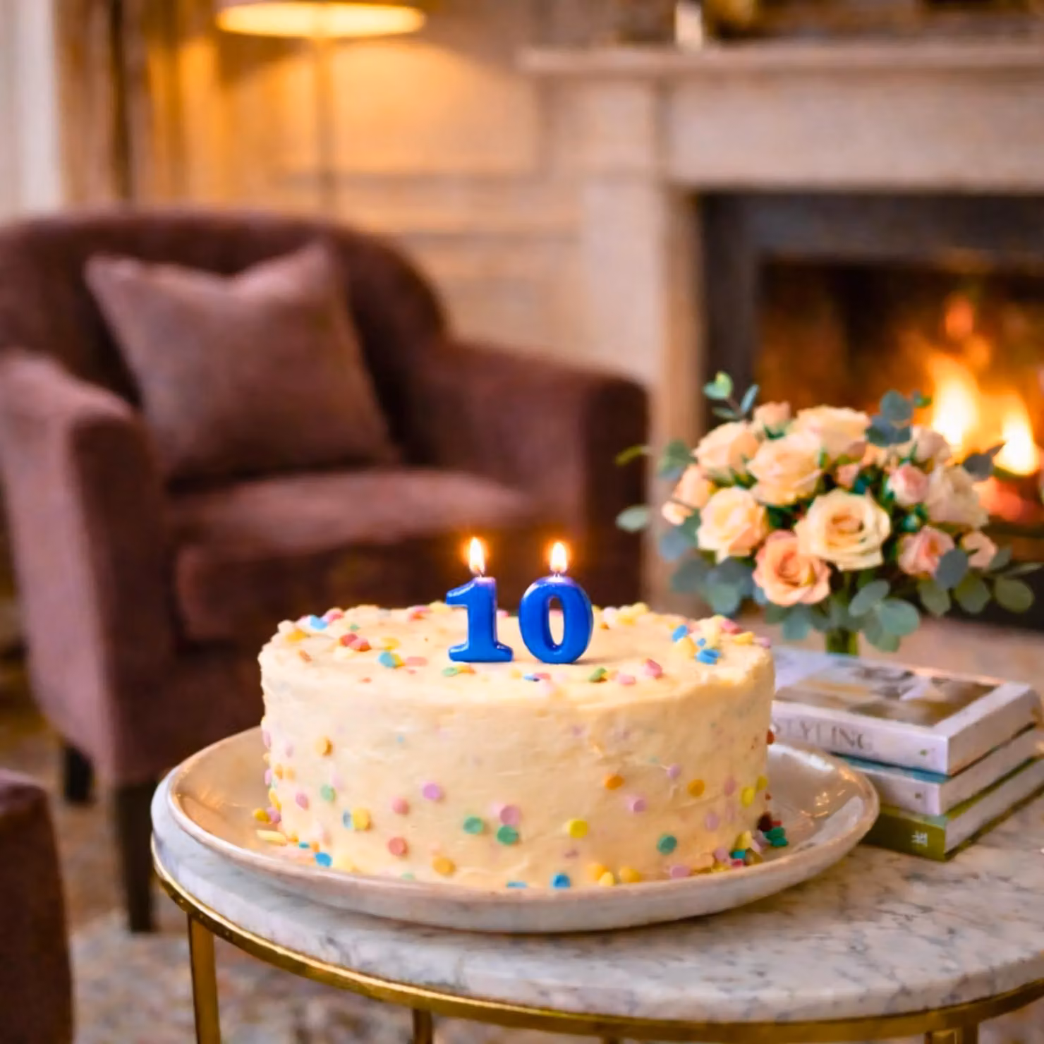 Shatchi Blue Number 0 Birthday Cake Topper Candle – 8