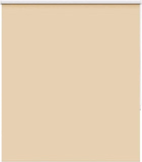 Berkfield Home Blackout Roller Blind in Beige Polyester, W: 120 cm, H: 150 cm