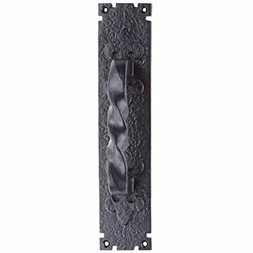 Loops Traditional Forged Twist Pull Handle in Black Antique, W: 310 mm, H: 66 mm – 1
