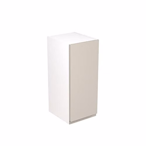 KITCHEN KIT Flatpack Bridging Wall Cabinet in Light Grey Matt with J-Pull Doors, W: 30.0 cm, H: 72.0 cm