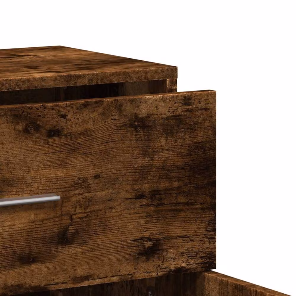 Berkfield Home Smoked Oak Sideboard in Brown, W/D/H: 60 x 31 x 70 cm – 6
