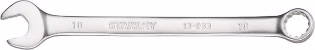 Stanley FatMax 10mm Anti-Slip Combination Wrench in Silver Chrome Vanadium Steel