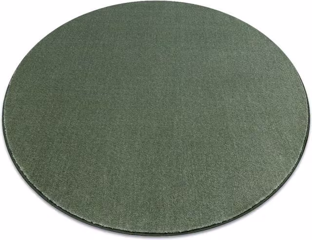 RugsX Round Seduction Green Polyamide Rug, Diameter: 133 cm