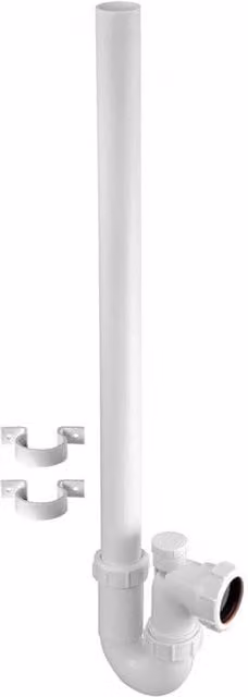 McAlpine WM3V 1.5 inch Vertical Standpipe Trap with Anti-Syphon Silentrap in White
