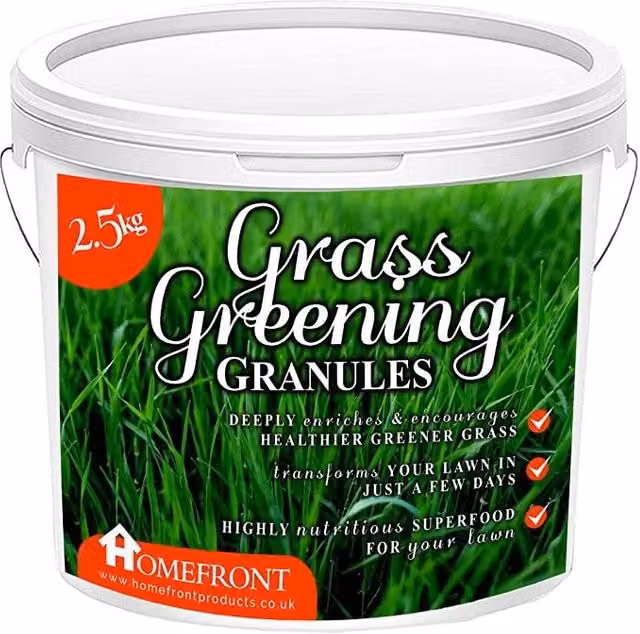 Homefront Grass Greening Granules Lawn Fertiliser and Plant Tonic, 2.5kg