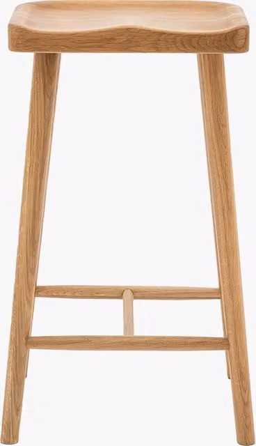 Perch & Parrow Giddy Up Bar Stool in Natural Wood