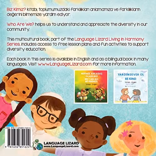 Language Lizard Who Are We? Turkish-English Bilingual Book, Multicolour – 2