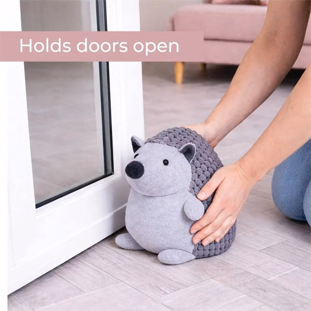 PAWNORA Sand Filled Animal Door Stop in Grey – 3