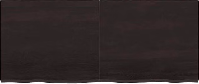 Berkfield Home Wall Mounted Rustic Oak Shelf in Dark Grey, W: 120 cm, D: 50 cm, H: 2-4 cm – 1
