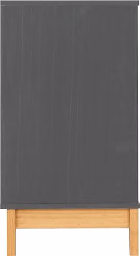 Seconique Cleveland 3 Drawer Chest in White and Grey – 3