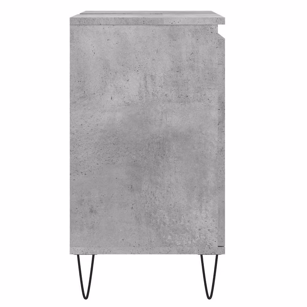 Berkfield Home Freestanding Bathroom Cabinet in Concrete Grey, W/D/H: 58 x 33 x 60 cm – 3