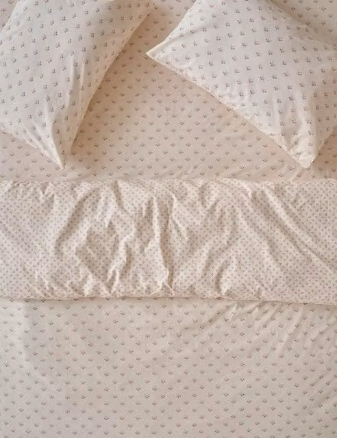 Piglet In Bed Martha Floral Pure Cotton Reversible Duvet Cover, Pink Mix