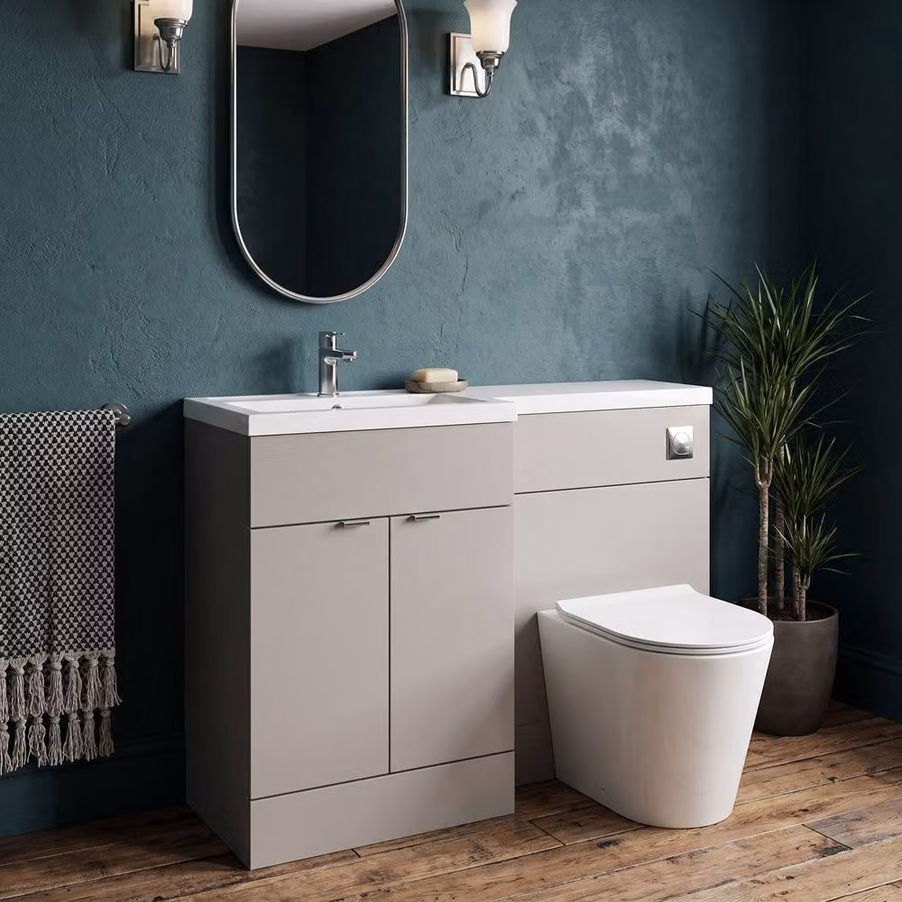 Balterley Alrewas Contemporary Grey 2 Door Left-Hand Combination Bathroom Unit – 3