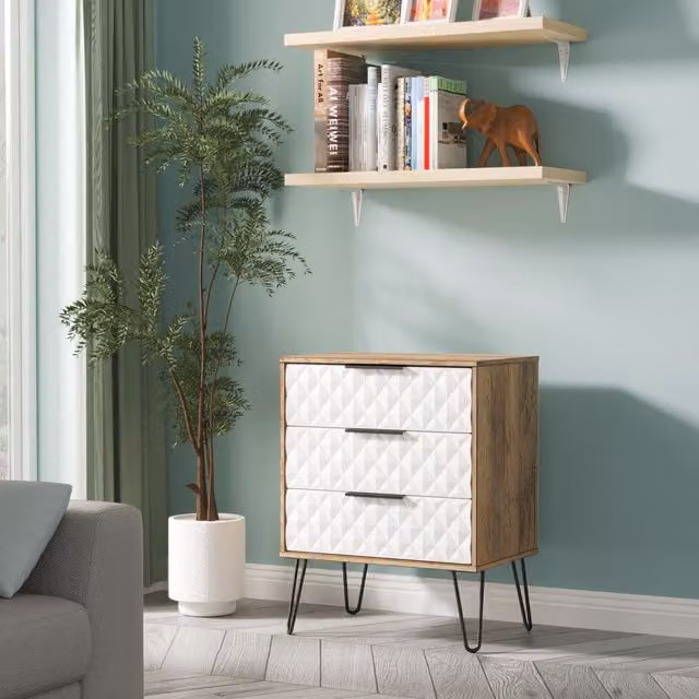 2 U Islay 3 Drawer Chest in White