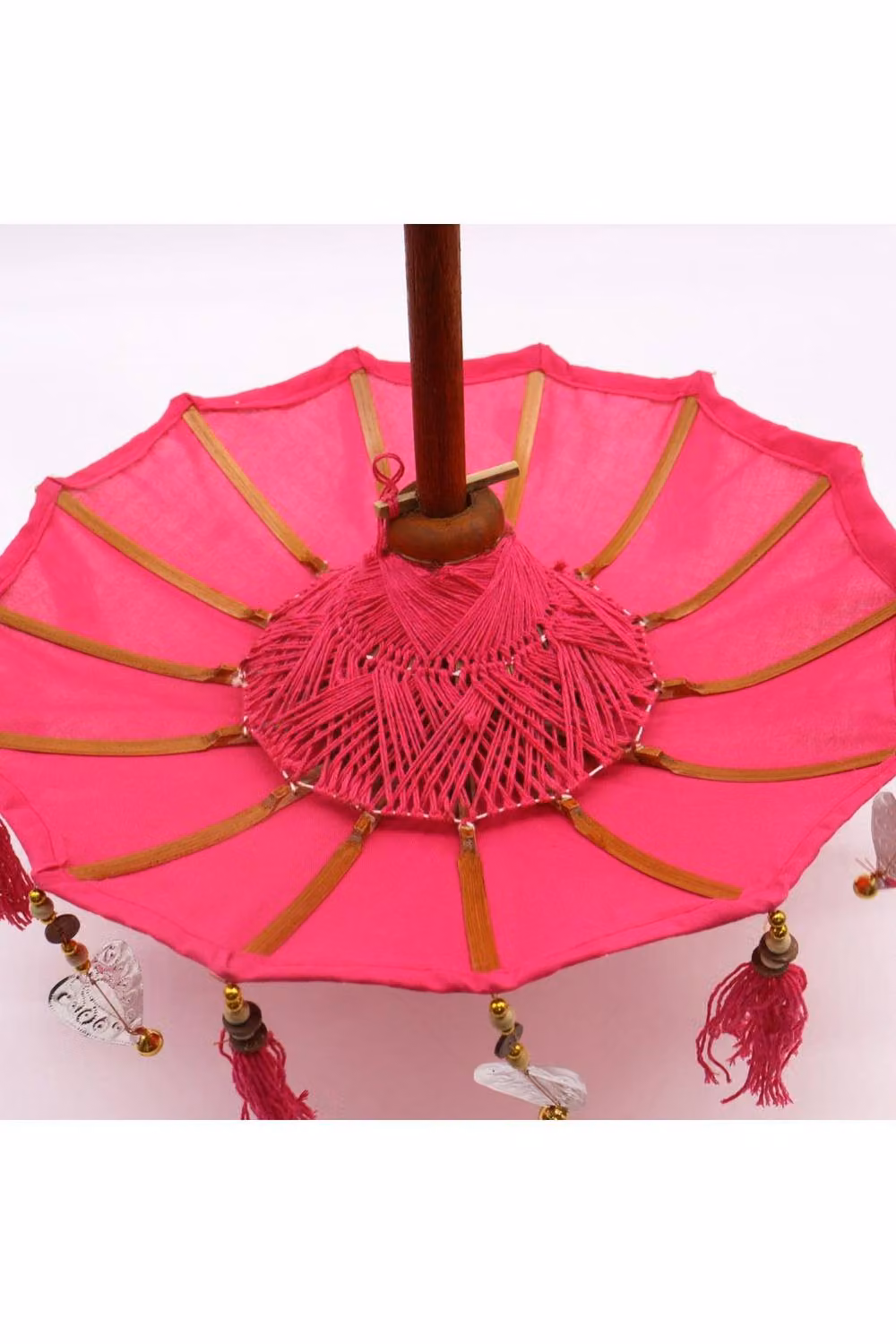 KDMD Bali Home Decor Pink Cotton Parasol, Diameter: 40 cm – 2