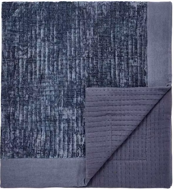 Bedeck of Belfast Aldin Geometric Throw in Blue Mix