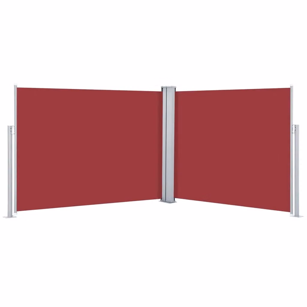 Berkfield Home Red Retractable Roller Side Awning, W: 140 cm, L: 1000 cm – 2