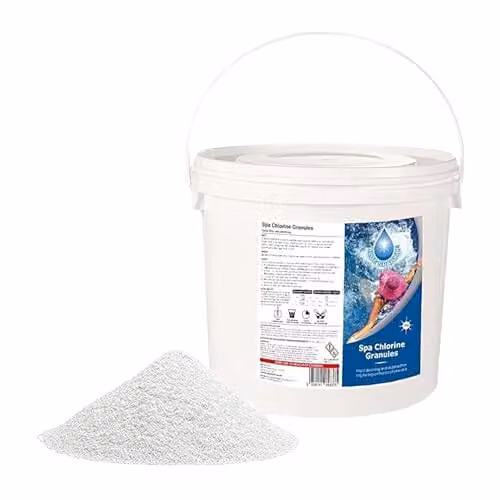 SHATCHI Stabilised Chlorine Granules for Hot Tubs, Spas and Swimming Pools, 5 kg