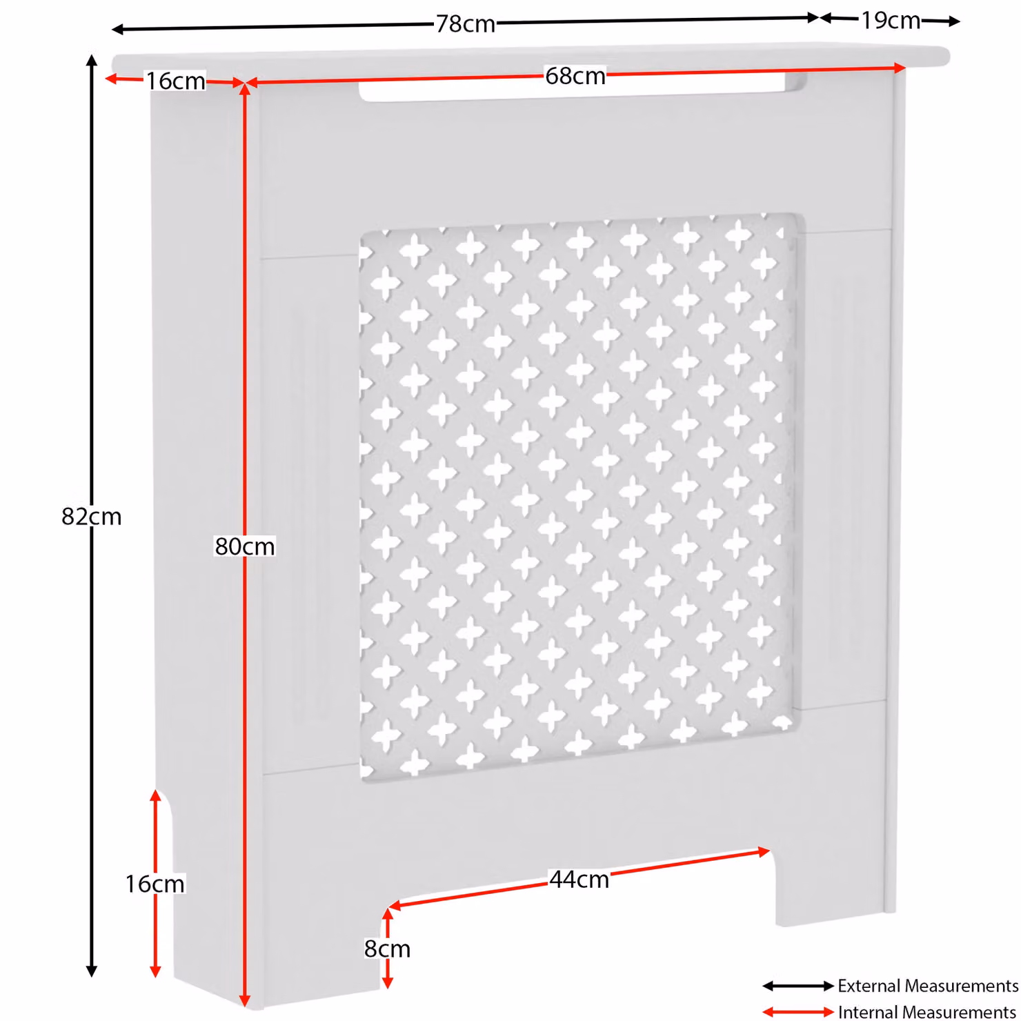 Home Discount Vida Designs Oxford MDF Radiator Cover Heating Cabinet in White – 2