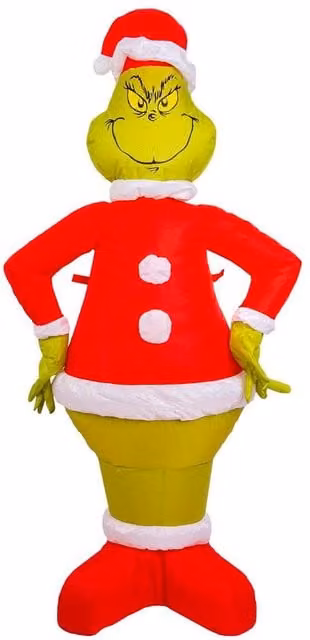 VFM e-Store Grinch Christmas Inflatable Outdoor Decoration, Green