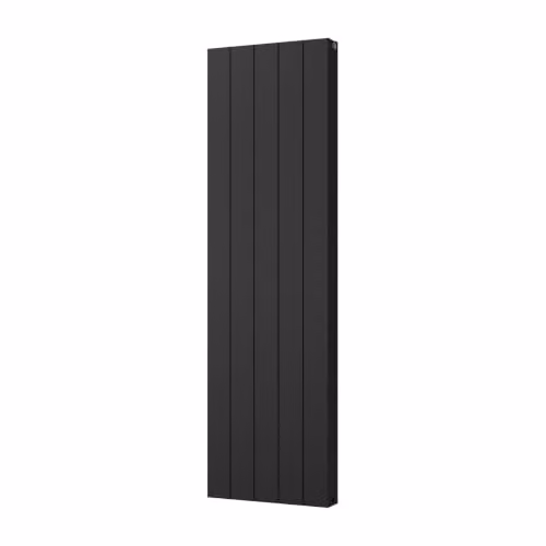 UK Radiators Thetford Black Vertical Designer Radiator Smooth Aluminium, W: 46.6 cm, H: 160 cm – 2