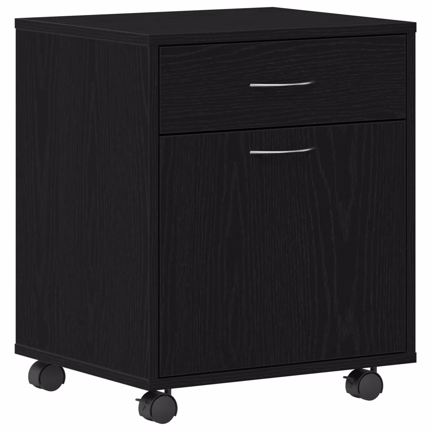 Berkfield Home Rolling Cabinet in Black Oak, W/D/H: 45 x 38 x 54 cm – 2