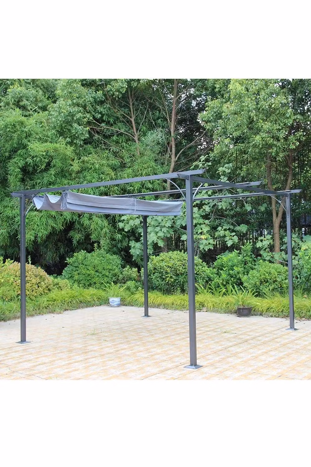 Royalcraft Prague Gazebo Pergola in Grey, W/D: 350 x 350 cm – 2