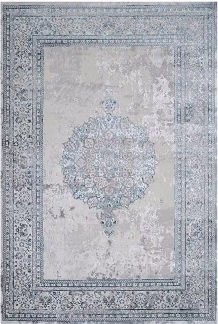 Kukoon Blue Modern Soft Rectangular Area Rug for Living Room or Bedroom, W: 120 cm, L: 170 cm