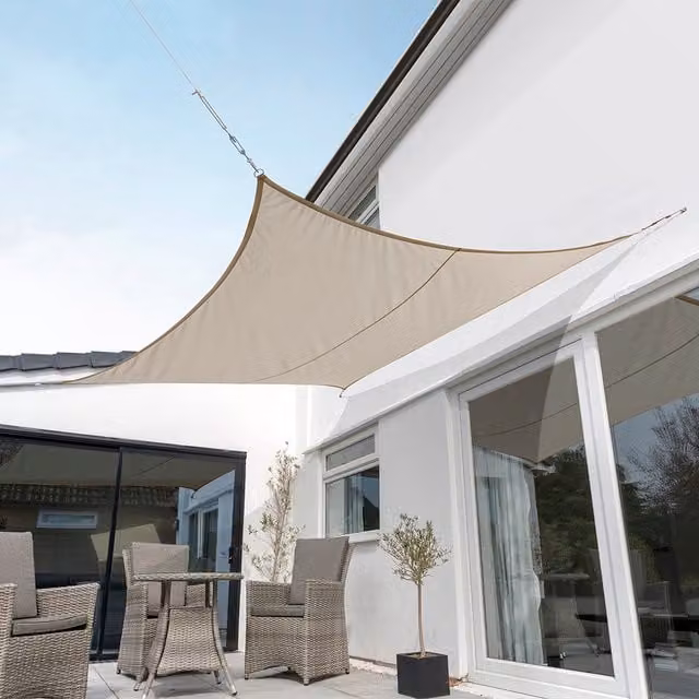 Kookaburra Mushroom Square Waterproof Sun Shade Sail with UPF 50 Protection, W x W: 300 x 300 cm