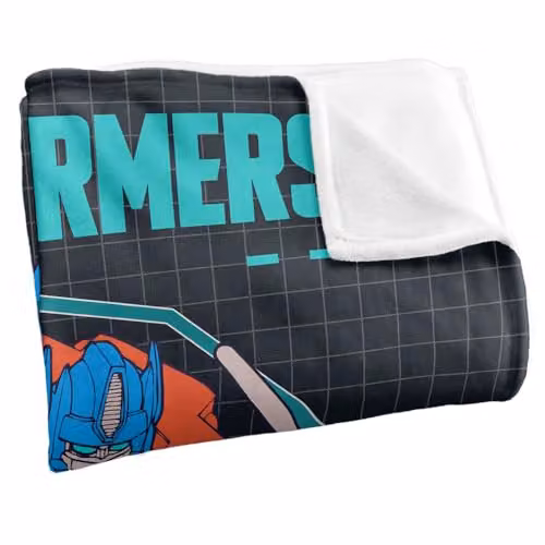 LOGOVISION Transformers Schematic Break Optimus Prime Super Soft Fleece Throw Blanket, W/D: 152 x 127 cm, Multicolour – 2
