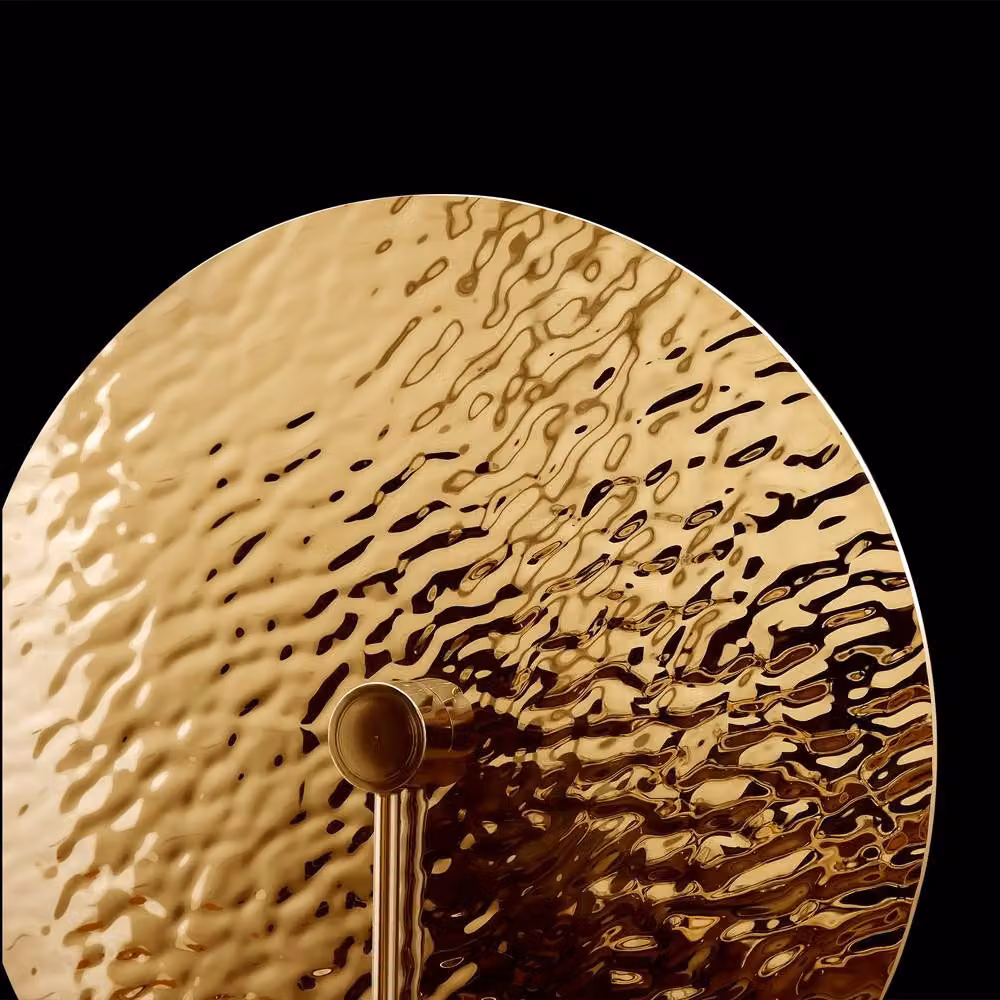 Netlighting Mare Modern Round Wall Lamp in Gold/Brass – 3