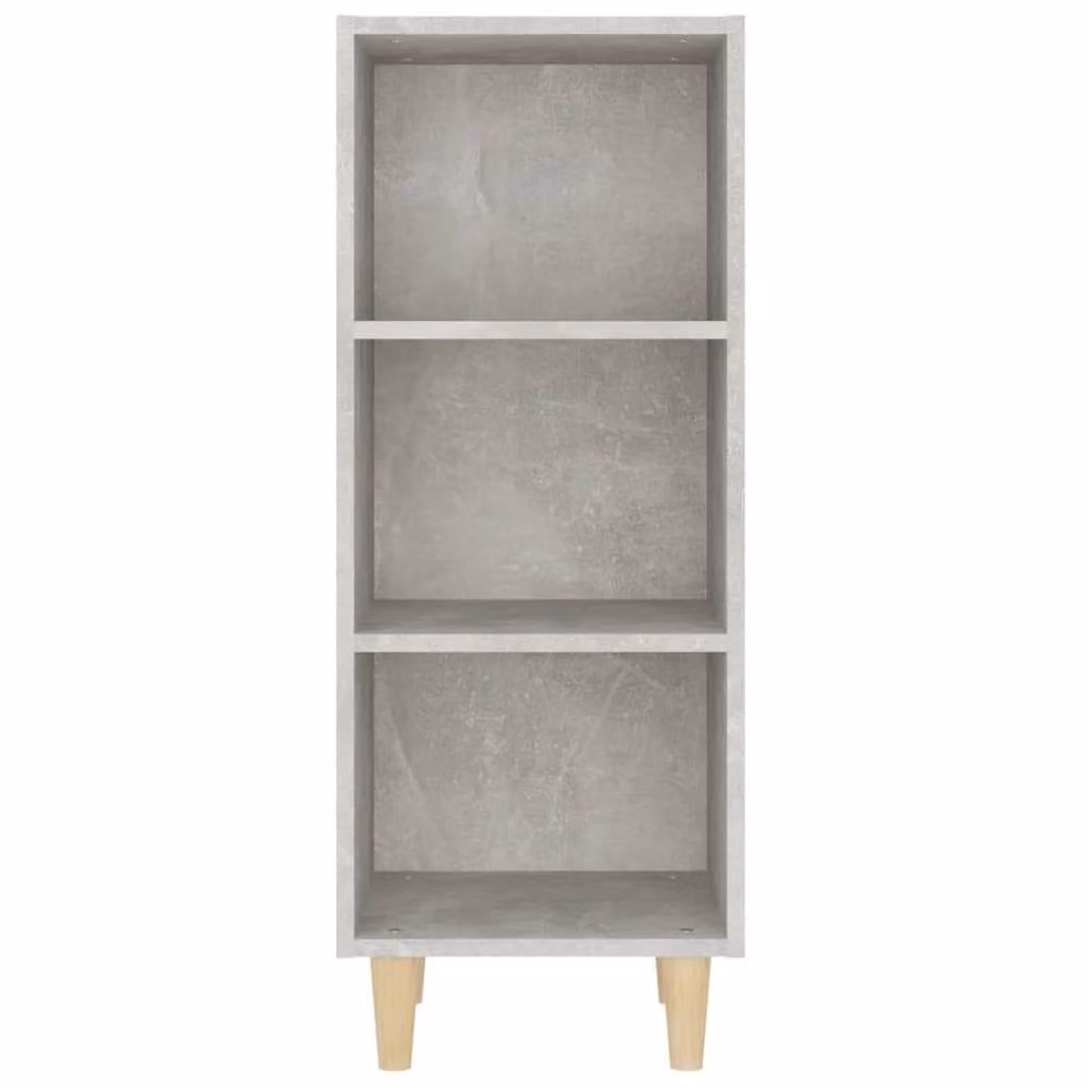 Berkfield Home Concrete Grey Sideboard in Engineered Wood, W/D/H: 34.5 x 32.5 x 90 cm – 2
