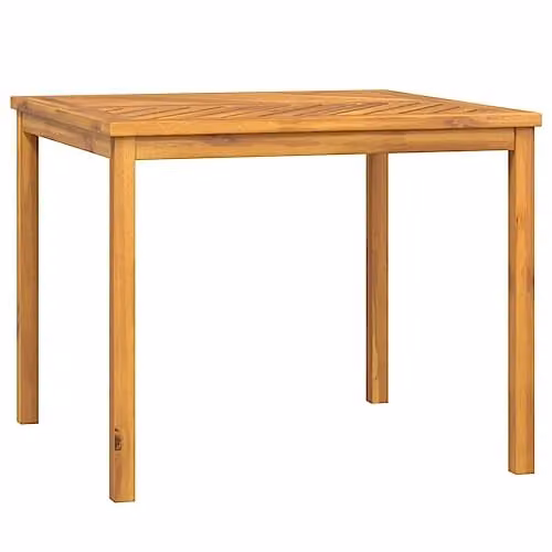 vidaXL Brown Acacia Wood Square Garden Dining Table W/D/H: 90 x 90 x 74 cm