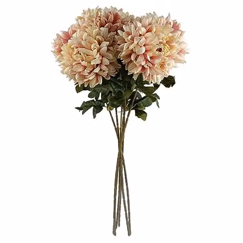 Pink Chrysanthemum Leaf Design Artificial Textile Flowers – 2